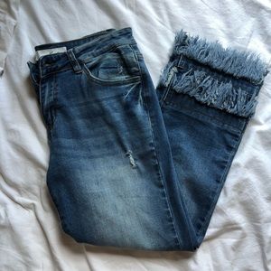 Frayed Hem Jeans